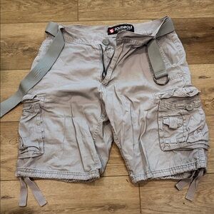 Men’s Southpole Gray Cargo Shorts Size 32
